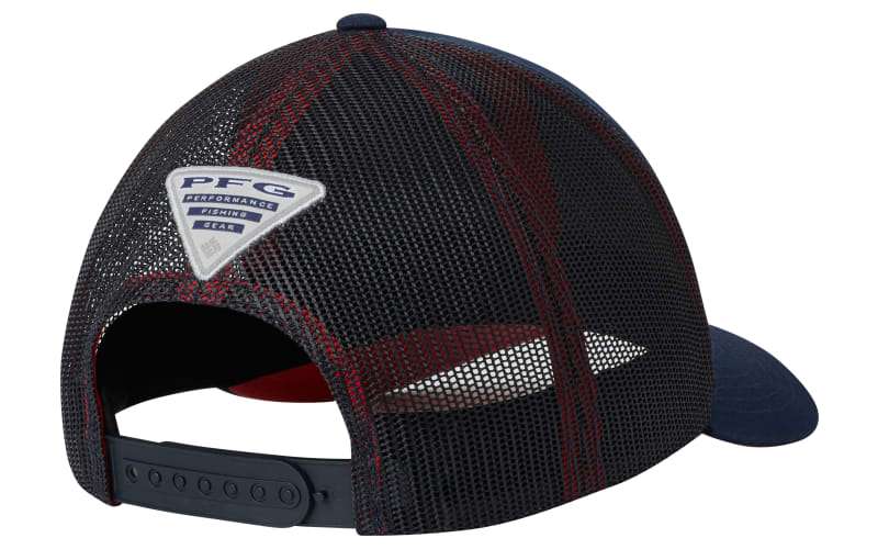  Columbia Unisex PFG Fish Flag Mesh Ball Cap - Mid, Black/Canada  Flag, Large/X-Large : Sports & Outdoors