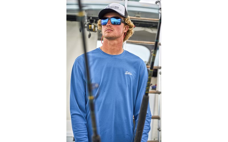 Chemise sportive mondiale maille ventilée homme XL bleu boutonné pêche