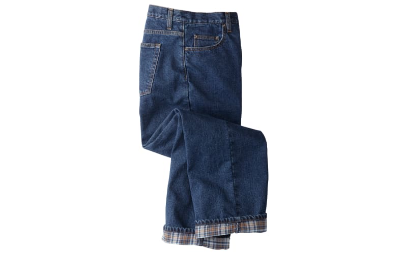 RedHead Flannel-Lined Relaxed Fit Denim Jeans for Men