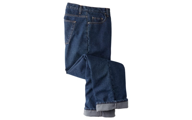 SSLR Men's Regular Fit Straight Leg Thermal Fleece Lined Jeans