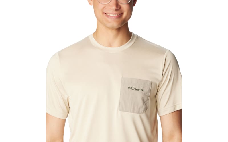 Columbia｜ (Columbia Hike Novelty Crew (2071911-010)) Men's Columbia Hike Crew Short Sleeve Shirt | Columbia