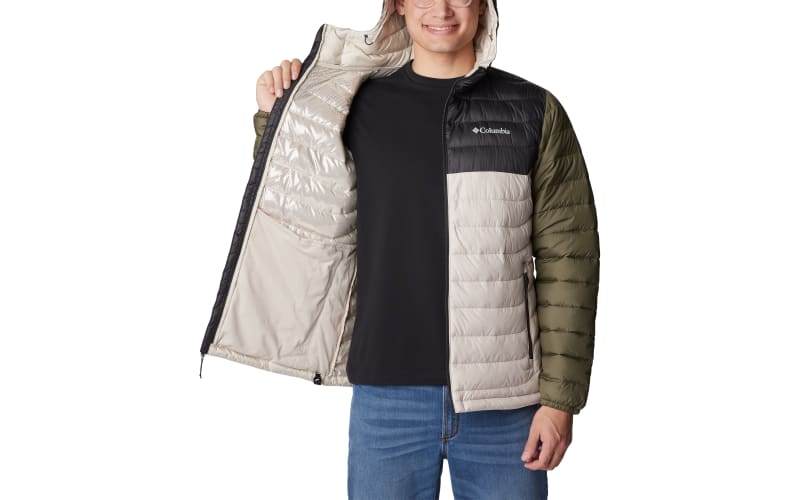 COLUMBIA-POWDER LITE HOODED JKT SPRUCE NORTH WO - Ski down jacket