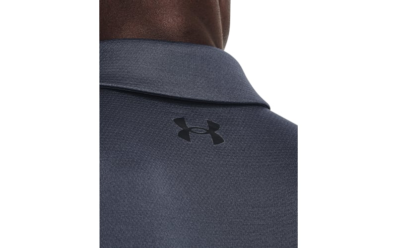 Men's Under Armour Gray Atlanta Braves UA Tech Left Chest Polo