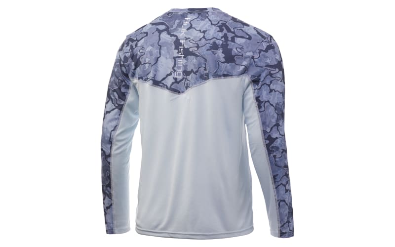 HUK Icon X Camo Hoodie Long Sleeve H1200153-037- Erie