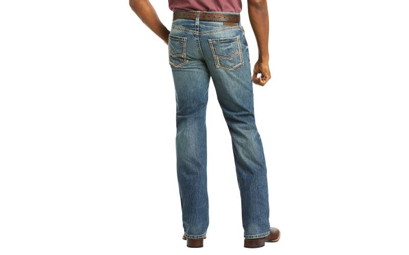 Ariat M5 Slim Gambler Stackable Straight Leg Jeans for Men Bass