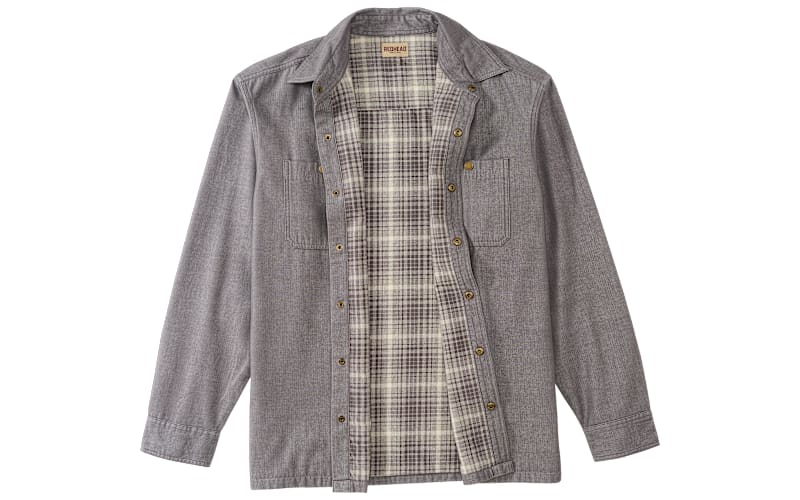 RedHead Flannel-Lined Twill Snap-Front Shirt Jacket for Men | Cabela's
