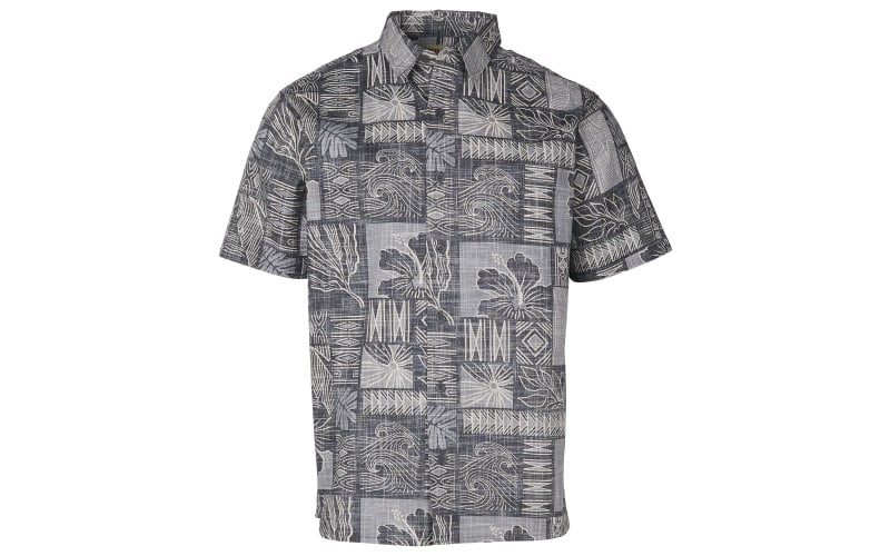 Redhead Crosshatch Printed Short-Sleeve Button-Up Shirt for Men