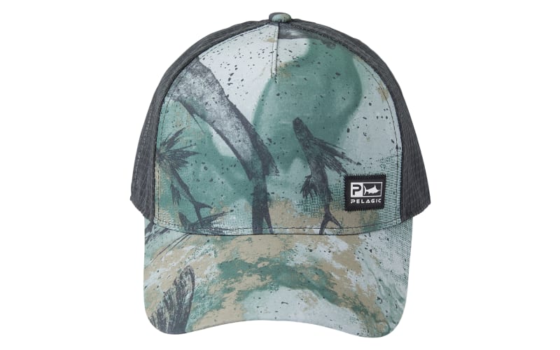 Pelagic Echo Open Seas Performance Trucker Hat Green / Os