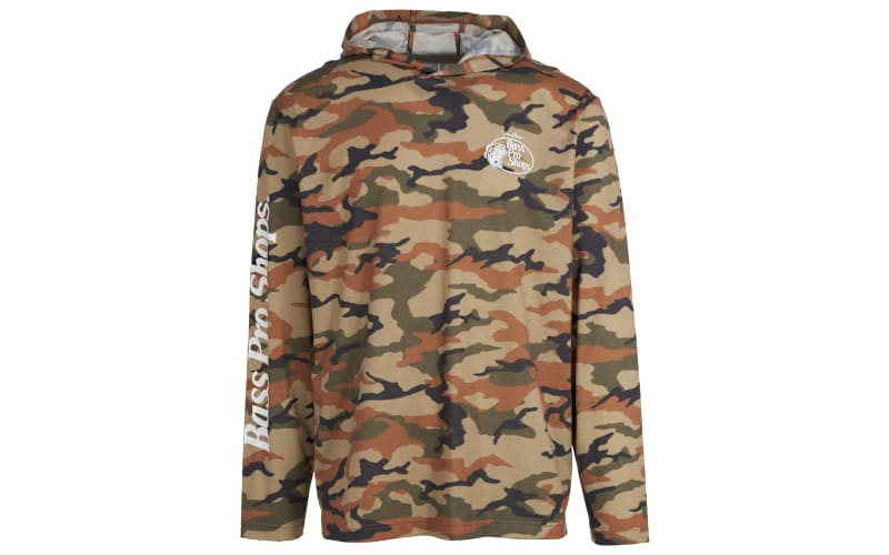 Bass Pro Shops Hooded Camo Long-Sleeve T-Shirt for Men Bass Pro