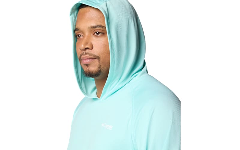 Super Terminal Fleece Columbia Pfg Solar Streamtm Hoodie Sweatshirt, Polyester In White Uncharted Neps