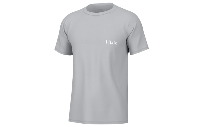 Huk Men's Logo Tee L Harbor Mist