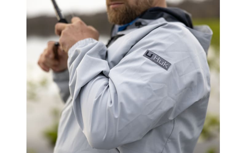 HUK Mens Tournament Jacket, Wind & Waterproof Fishing Rain Jacket :  : Clothing, Shoes & Accessories