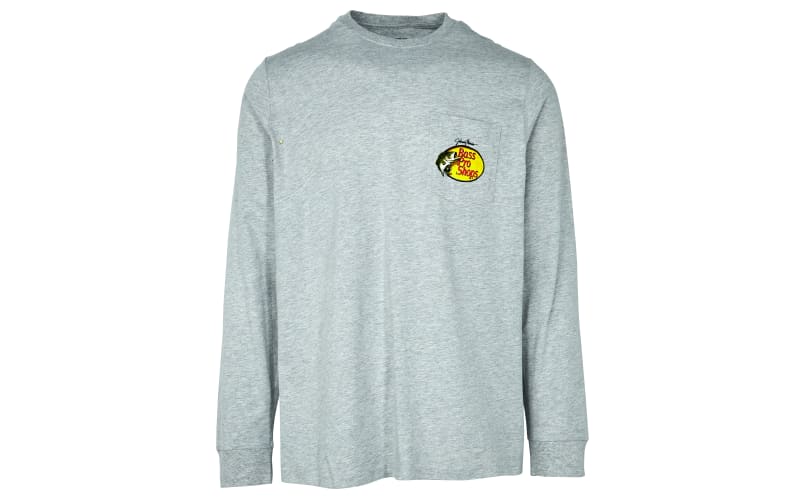Bass Pro Shops Woodcut Logo Long-Sleeve Pocket T-Shirt for Men