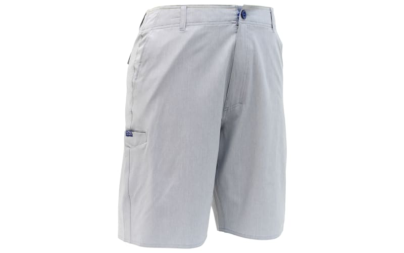 AFTCO Cloudburst Fishing Shorts 28 Heather Gray