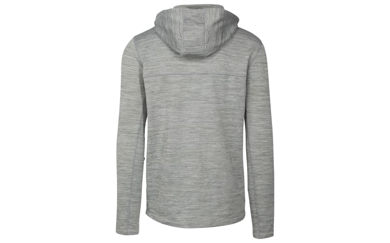 World Wide Sportsman Grid Fleece Quarter Zip Hoodie for Men Bass