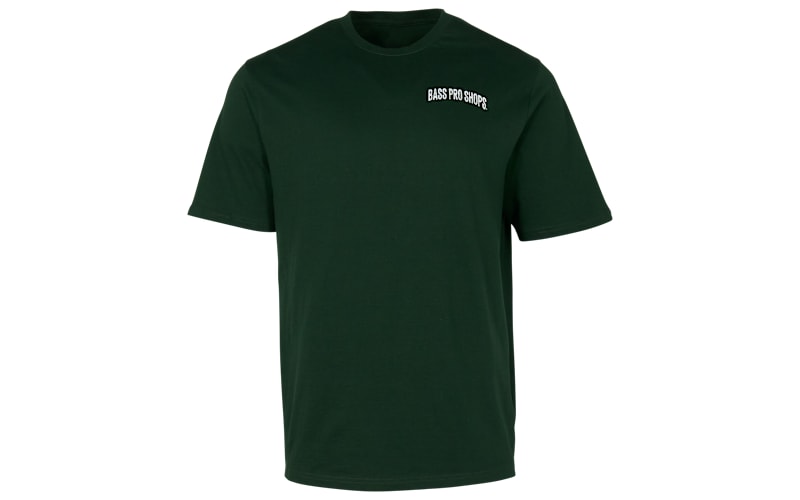 BASS PRO SHOPS フィッシングシャツ グリーン M（L） Bass Pro Shops Fish Around and Find Out Graphic Short-Sleeve T