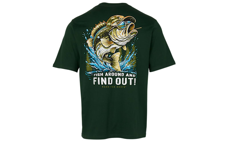 Bass Pro Shops Fish Around and Find Out Graphic Short-Sleeve T