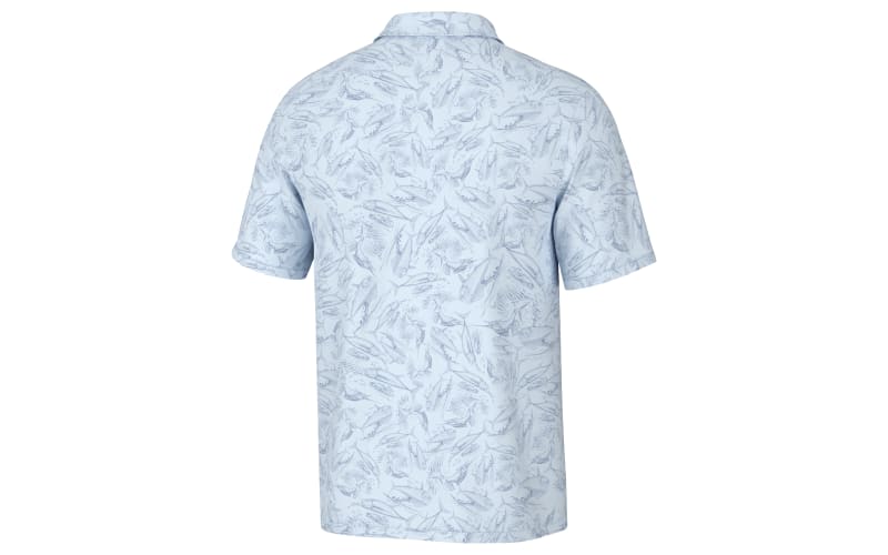 Huk Pursuit Fish Chaos Short-Sleeve Polo Shirt for Men