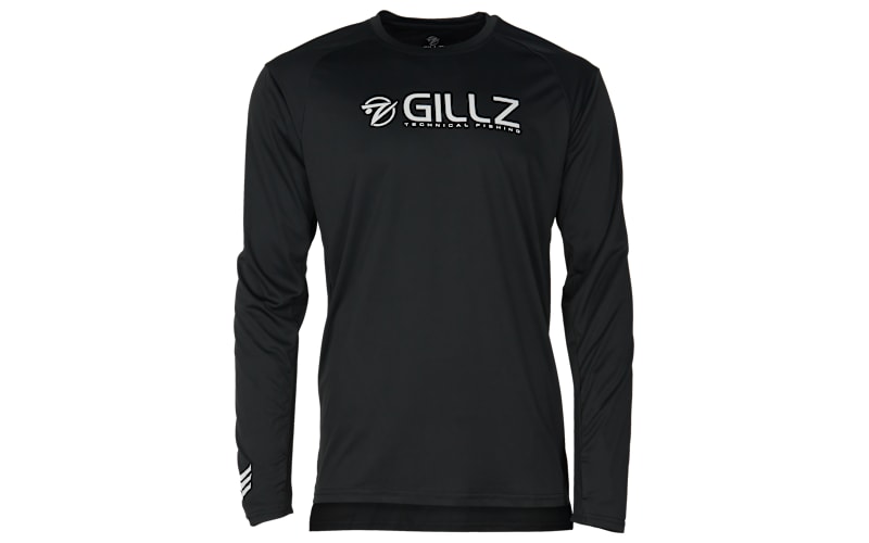T-Shirt Pêche Homme Gillz Tournament Series V2 – Noir Camo – Manches Longues UV – Taille M