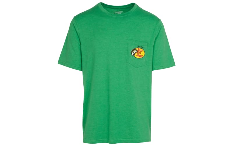 Bass Pro Shops Woodcut Logo Short-Sleeve Pocket T-Shirt for Men