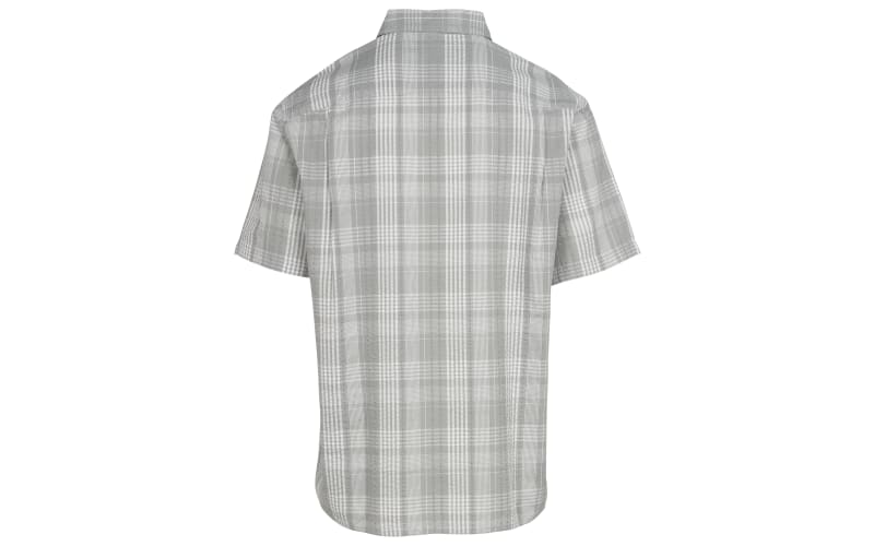 RedHead Seersucker Button-Up Plaid Short-Sleeve Shirt for