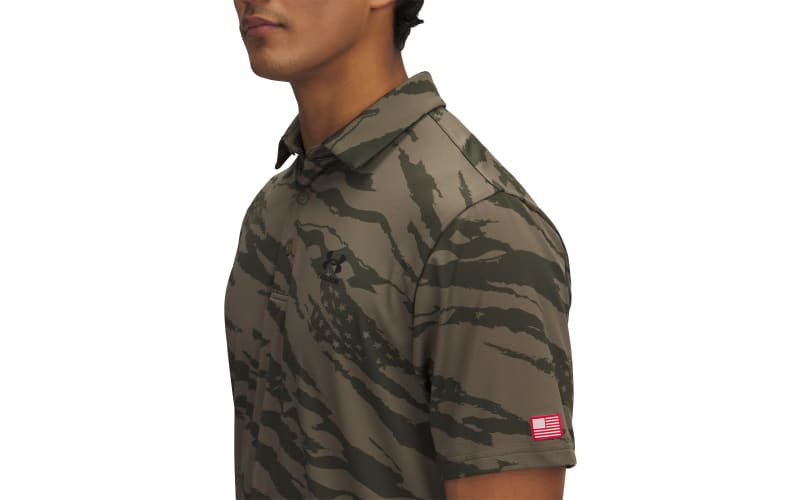 Under Armour Printed Freedom Short-Sleeve Polo Shirt for Men