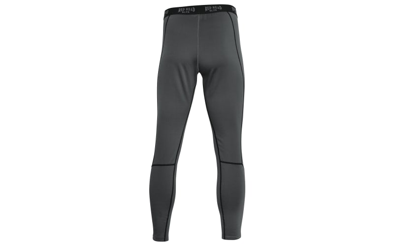 Redhead Elite Midweight Base Layer Bottoms for Men Asphalt L