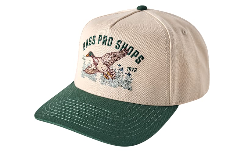 Bass Pro Shops Embroidered Logo Mallard Graphic Adjustable Cap
