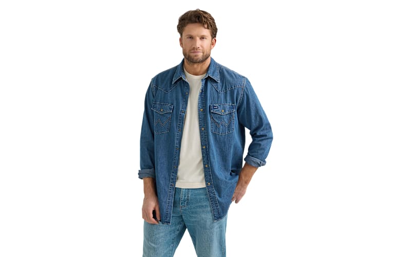 Wrangler Denim Collection Long-Sleeve Snap-Down Shirt | Cabela's