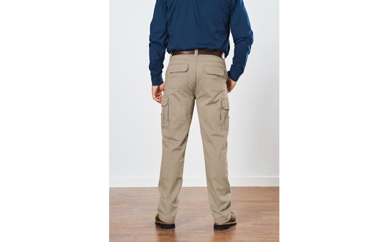 Mens NEW Fleece Lined Cargo Pants Winter Warm 6 Pockets Sizes 28