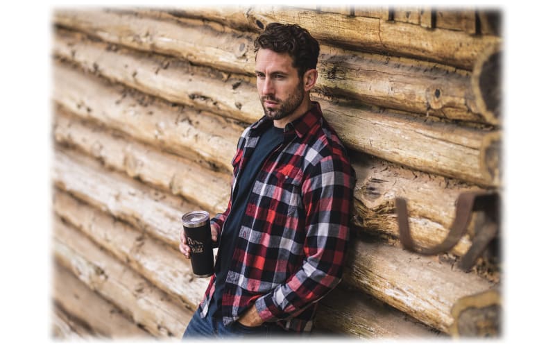 Redhead Buffalo Creek Flannel Long-Sleeve Shirt for Men - Red/Gray - M