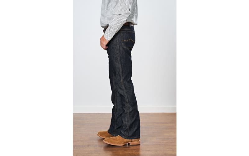 【HI FI FNK】Boss Slab Boots-cut Denim Ashlynn Overlay Denim Boots - Black | Fashion Nova