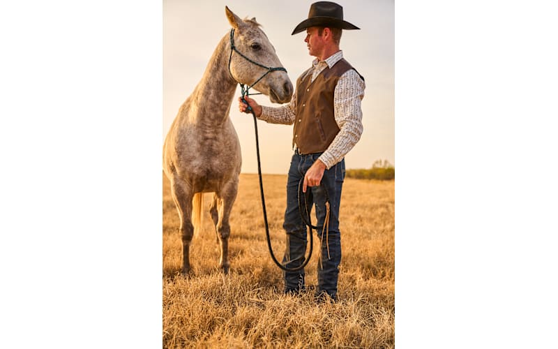 トップス TheThreeRobbers / STAG BUFFALO VEST RedHead Ranch Richland Waxed Cotton Western Vest | Bass Pro Shops