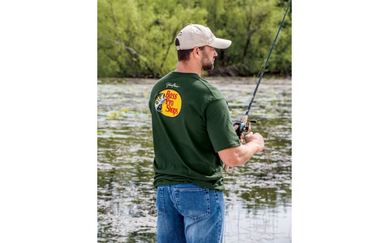 Bass Pro Shops Johnny Morris Woodcut Logo Short-Sleeve T-Shirt for