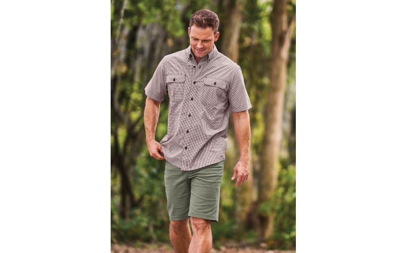 RedHead Spring River Vented-Back Button-Down Short-Sleeve Shirt for Men