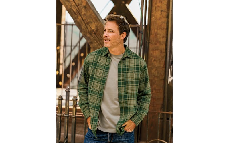 RedHead Ozark Mountain Flannel Long-Sleeve Button-Down Shirt for Men