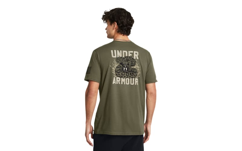 Under Armour Freedom Mission Made Short-Sleeve T-Shirt for Men Marine OD  Green/Black S