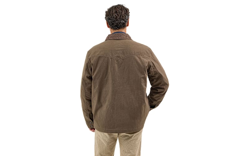 Wrangler Western Lined Barn Coat for Men - Morel - M | Bass Pro Shops