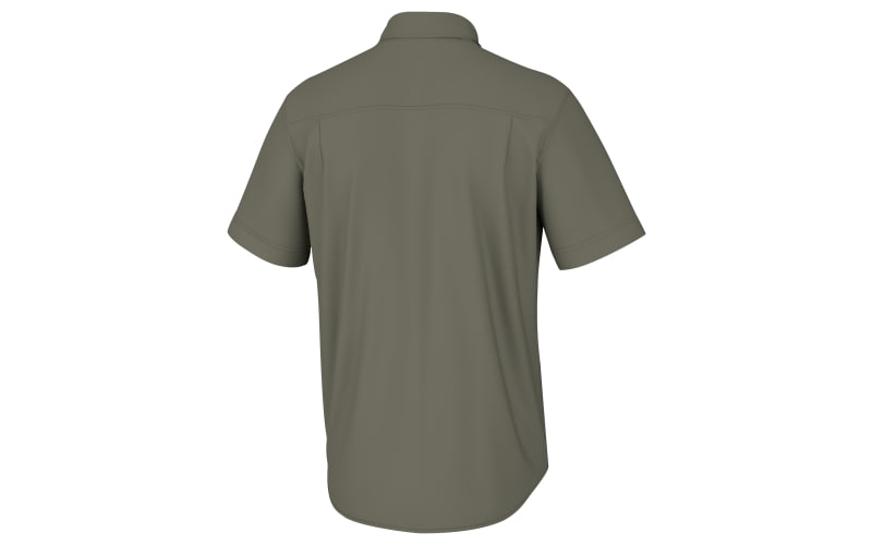Huk Kona Solid Short-Sleeve Button-Down Shirt for Men