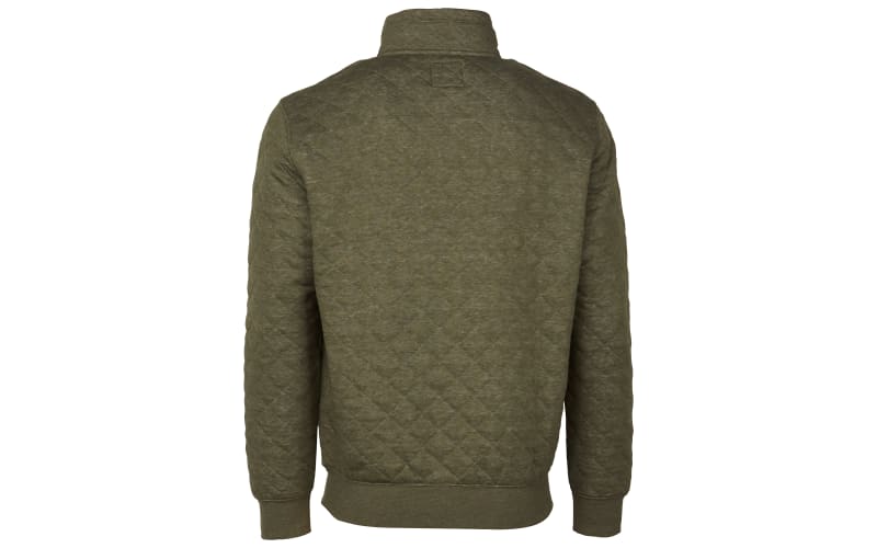 RedHead Quilted Snap Placket Long Sleeve Pullover for Men Bass