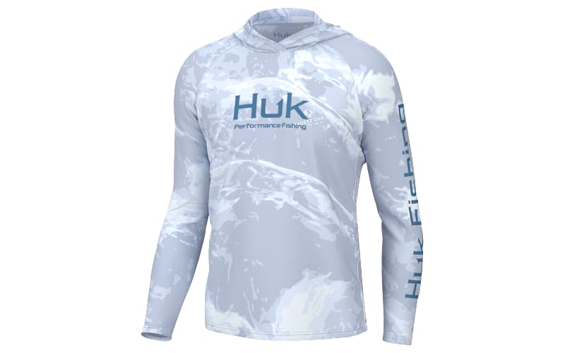 Mossy Oak T-Shirt de pêche à Manches Longues pour Homme Large Blue