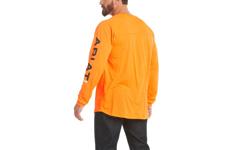 Neon orange shirt mens deals