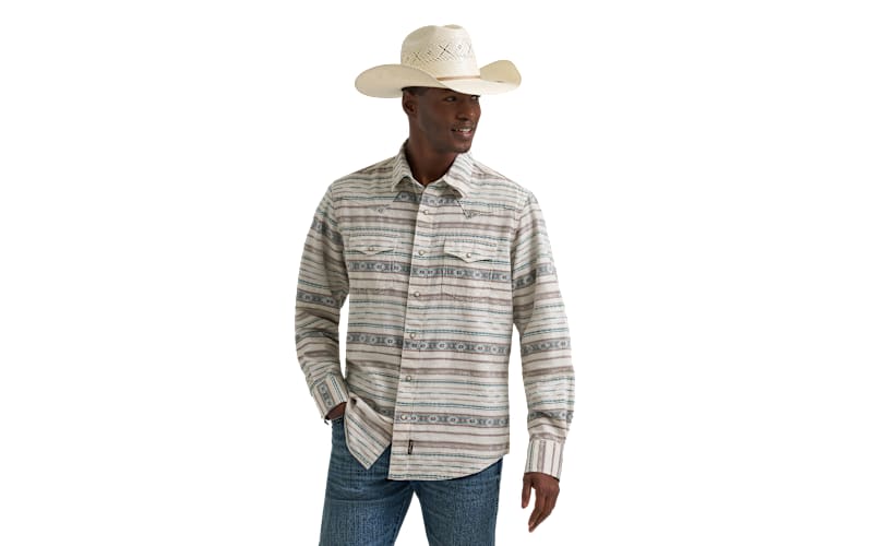 Wrangler Retro Premium Western Snap Long-Sleeve Shirt | Mack's Prairie Wings