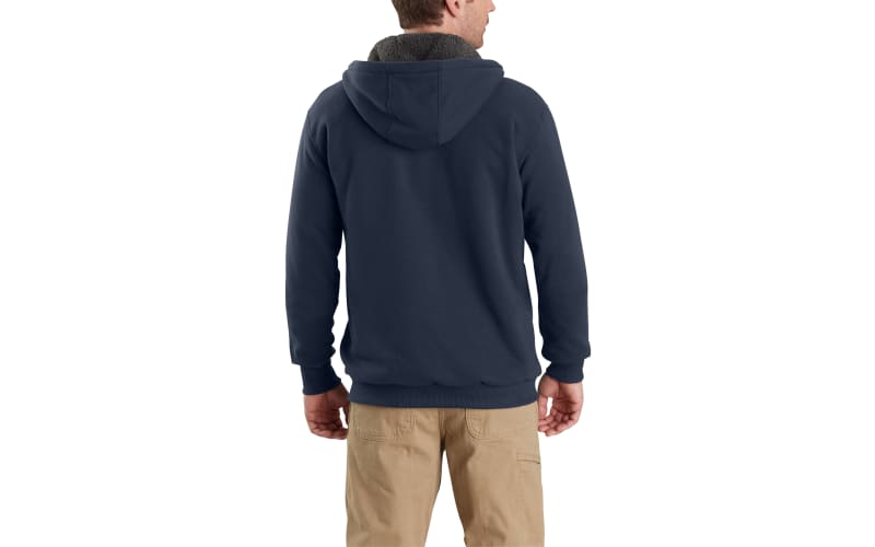 Carhartt men's rain defender rockland sherpa lined hooded sweatshirt top