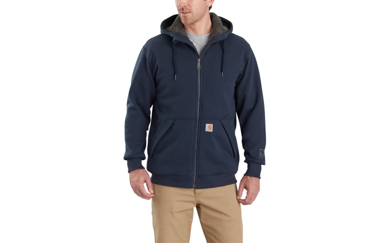 Carhartt Rain Defender Rockland Sherpa-Lined Long-Sleeve Hooded Sweatshirt  for Men | Cabela's