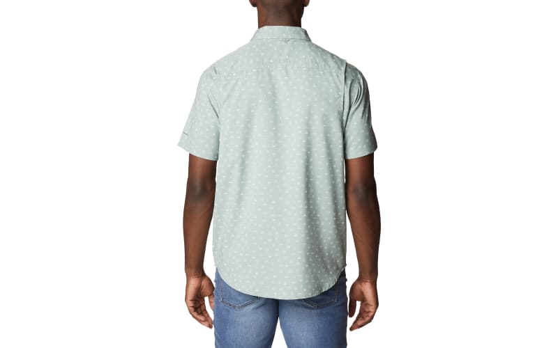 Columbia Men's Utilizer Printed Woven Short Sleeve Shirt - XL - Green