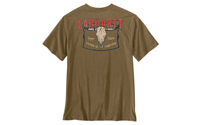 Carhartt Irvine Tough Skull Graphic Logo Relaxed-Fit Short-Sleeve