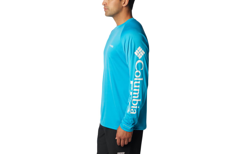 Blue Long Sleeves T-Shirt Moto Trails USA Crew