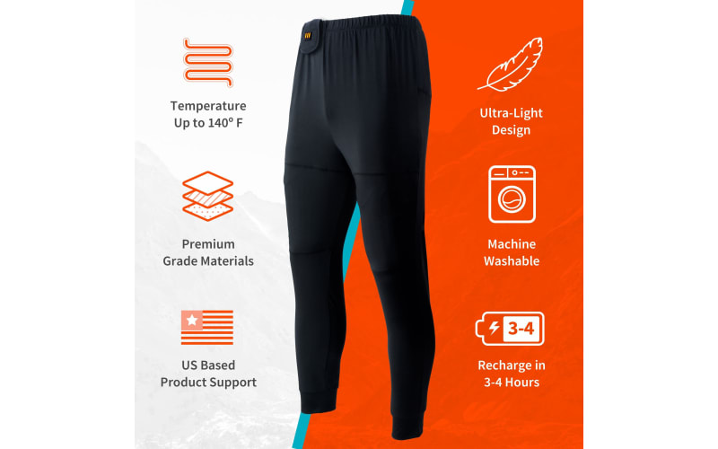 Gobi Heat Basecamp Heated Base-Layer Pants for Men