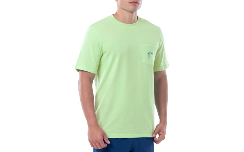 Guy Harvey Offshore Fishing Pocket Short-Sleeve Shirt for Men